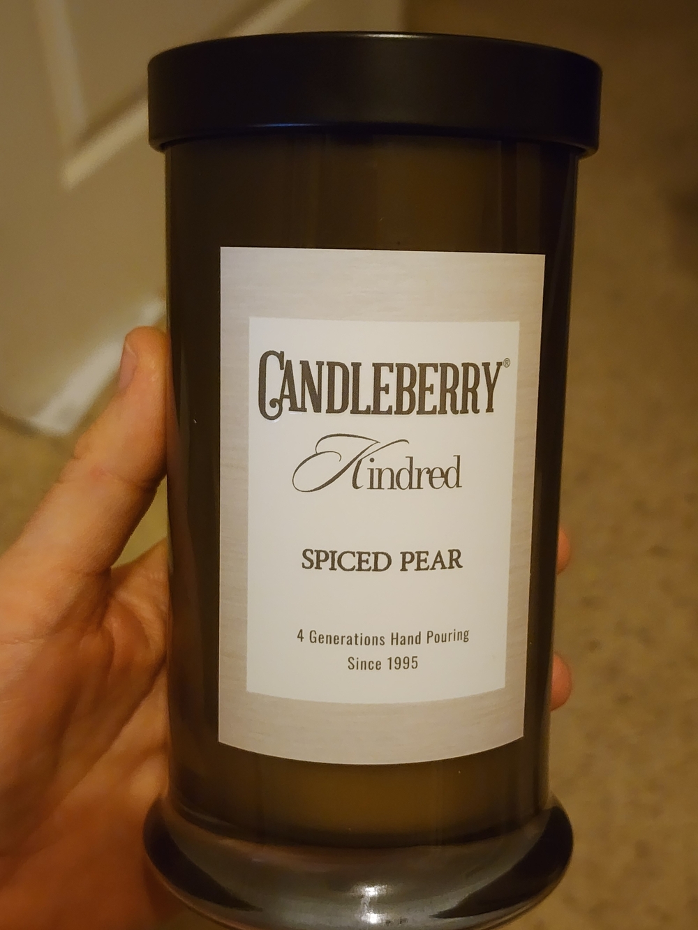 Candleberry Kindred Spiced Pear Scented Candle - Brown